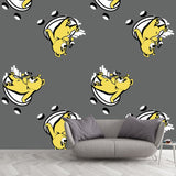 Pastel Color Bear Wall Murals Decal for Home Decor Cartoon Style Boys Bedroom Wall Art Clearhalo 'Wall Decor' 'Wall Mural' 1186511