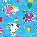 Rabbit Pattern Wall Murals Cartoon Decorative Bedroom Wall Covering, Made to Measure Clearhalo 'Wall Decor' 'Wall Mural' 1186552