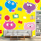 Cute Animals Murals Wallpaper for Home Decor, Multi-Color, Customize Size Available Clearhalo 'Wall Decor' 'Wall Mural' 1186560