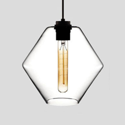 Cylindrical Hanging Lamp Simplicity Glass 1 Light Pink/Yellow/Blue Hanging Ceiling Light Clear C Clearhalo 'Ceiling Lights' 'Glass shade' 'Glass' 'Modern Pendants' 'Modern' 'Pendant Lights' 'Pendants' Lighting' 118758