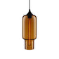 1 Light Ceiling Pendant Light with Bottle Glass Shade Contemporary Red/Brown/Blue Hanging Light Brown Clearhalo 'Ceiling Lights' 'Glass shade' 'Glass' 'Modern Pendants' 'Modern' 'Pendant Lights' 'Pendants' Lighting' 118805
