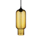 1 Light Ceiling Pendant Light with Bottle Glass Shade Contemporary Red/Brown/Blue Hanging Light Amber Clearhalo 'Ceiling Lights' 'Glass shade' 'Glass' 'Modern Pendants' 'Modern' 'Pendant Lights' 'Pendants' Lighting' 118808