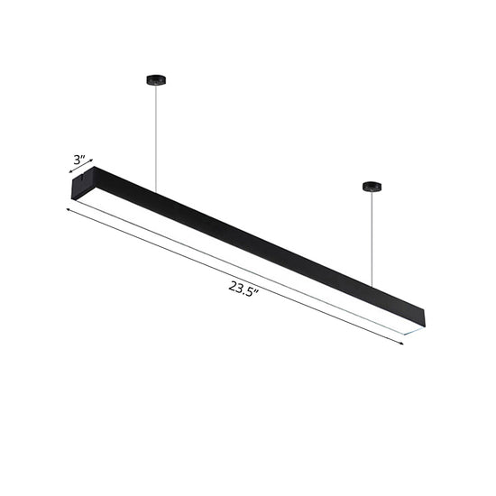 23.5"/35.5"/47" Long Led Hanging Lighting with Slim Rectangular Linear ...