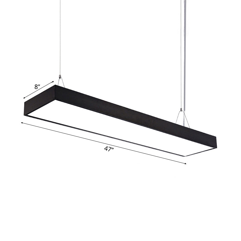 23.5"/35.5"/47" Long Led Hanging Lighting with Slim Rectangular Linear ...