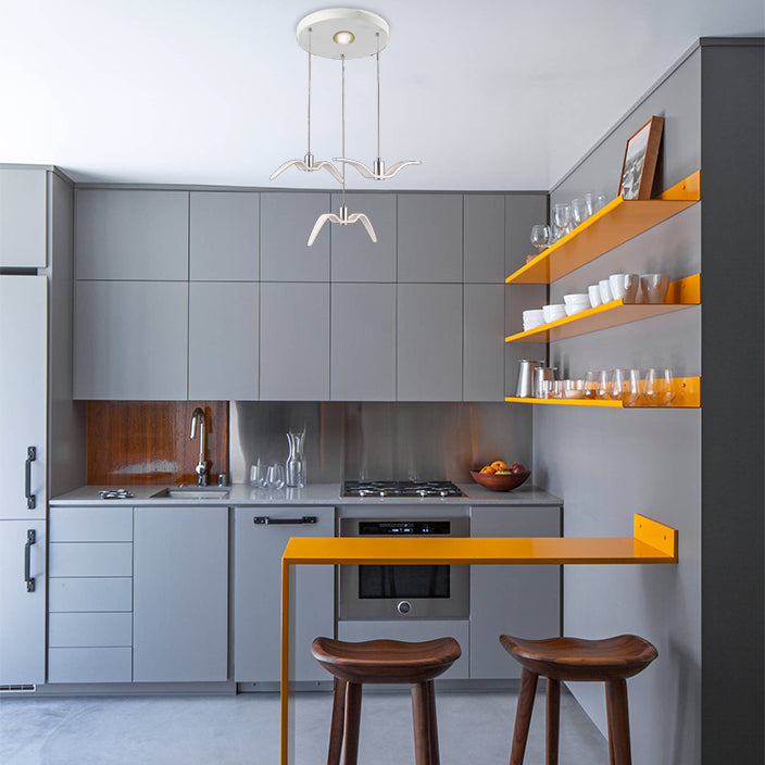 Art Deco Pendant Light, Seagull Hanging Lamp for Children Room Clearhalo 'Ceiling Lights' 'Modern Pendants' 'Modern' 'Pendant Lights' 'Pendants' Lighting' 119121