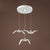 Art Deco Pendant Light, Seagull Hanging Lamp for Children Room 3 White Clearhalo 'Ceiling Lights' 'Modern Pendants' 'Modern' 'Pendant Lights' 'Pendants' Lighting' 119122