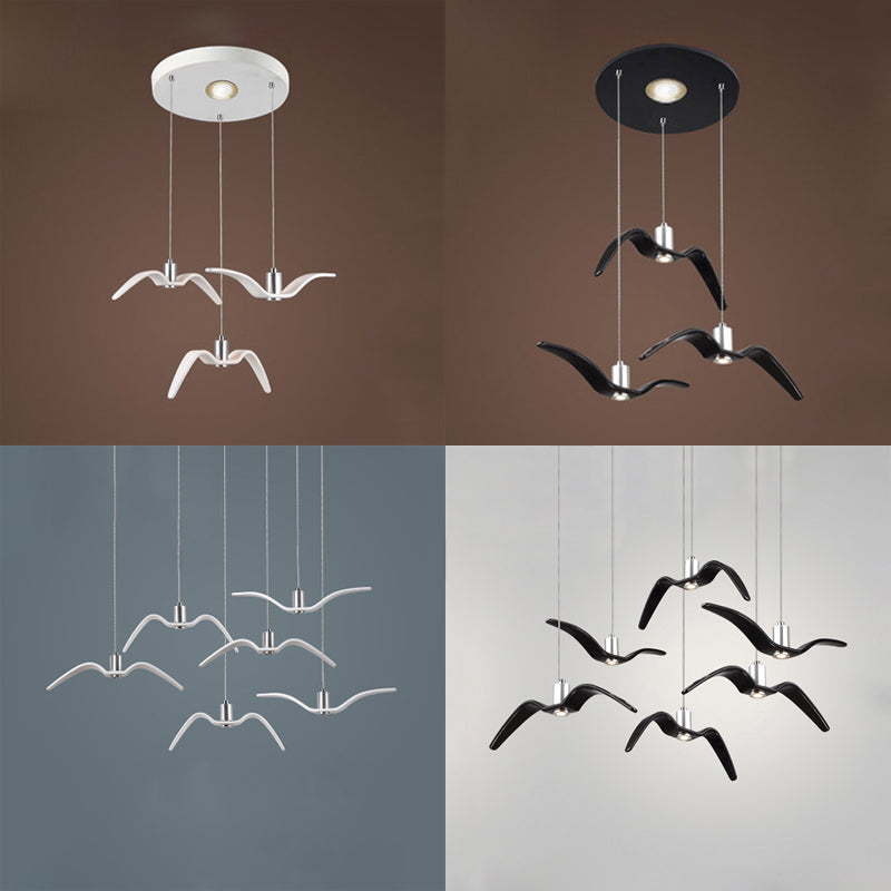 Art Deco Pendant Light, Seagull Hanging Lamp for Children Room Clearhalo 'Ceiling Lights' 'Modern Pendants' 'Modern' 'Pendant Lights' 'Pendants' Lighting' 119130