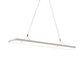 Linear Kitchen Suspension Pendant Acrylic 39"/47" Wide LED Simple Ceiling Light over Island in Warm/White Light Clearhalo 'Ceiling Lights' 'Modern Pendants' 'Modern' 'Pendant Lights' 'Pendants' Lighting' 119192