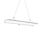 Linear Kitchen Suspension Pendant Acrylic 39"/47" Wide LED Simple Ceiling Light over Island in Warm/White Light Clearhalo 'Ceiling Lights' 'Modern Pendants' 'Modern' 'Pendant Lights' 'Pendants' Lighting' 119194