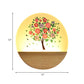 Nordic Style Round Tree Mural Lamp Acrylic LED Guest Room Wall Mounted Light Fixture in Wood Clearhalo 'Wall Lamps & Sconces' 'Wall Lights' Lighting' 1192714