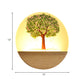Nordic Style Round Tree Mural Lamp Acrylic LED Guest Room Wall Mounted Light Fixture in Wood Clearhalo 'Wall Lamps & Sconces' 'Wall Lights' Lighting' 1192719