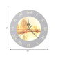 Orange/Yellow Rounded Clock Mural Light Nordic Style LED Plastic Wall Mount Light Fixture for Living Room Clearhalo 'Wall Lamps & Sconces' 'Wall Lights' Lighting' 1193092