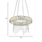 Minimalist Hoop Chandelier Pendant Clear Crystal LED Suspension Light with Fringe Clearhalo 'Ceiling Lights' 'Chandeliers' 'Clear' 'Industrial' 'Modern Chandeliers' 'Modern' 'Tiffany' 'Traditional Chandeliers' Lighting' 1193133