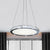 Disc Shaped LED Suspension Light Simplicity Stainless Steel Crystal Pendant Chandelier for Living Room Stainless-Steel Clearhalo 'Ceiling Lights' 'Chandeliers' 'Modern Chandeliers' 'Modern' Lighting' 1193163