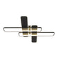 Black Rectangle Frame Flush Light Minimalist LED Acrylic Flush Mounted Lamp Fixture Clearhalo 'Ceiling Lights' 'Close To Ceiling Lights' 'Close to ceiling' 'Flush mount' Lighting' 1193880