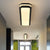 Metallic Rectangle Ceiling Mounted Fixture Modern 19"/27"/34.5" Long LED Black Flushmount in White/Warm Light - Black - Clearhalo - 'Ceiling Lights' - 'Close To Ceiling Lights' - 'Close to ceiling' - 'Flush mount' - Lighting' - 1194027
