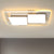Metal Rectangular Flush Ceiling Light Modern White/Black LED Flush Lamp Fixture in White/Warm Light for Living Room - White - Clearhalo - 'Ceiling Lights' - 'Close To Ceiling Lights' - 'Close to ceiling' - 'Flush mount' - Lighting' - 1194047