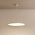 LED Bedroom Hanging Light Kit Simple White/Black Finish Pendant Lamp with Round Acrylic Shade, White/Warm Light White Clearhalo 'Ceiling Lights' 'Modern Pendants' 'Modern' 'Pendant Lights' 'Pendants' Lighting' 1194116