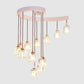 Spiral Crystal Cylinder Cluster Pendant Modernism 12-Bulb Bedroom Hanging Light in White Clearhalo 'Ceiling Lights' 'Modern Pendants' 'Modern' 'Pendant Lights' 'Pendants' Lighting' 1194121