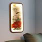 Rectangle Acrylic Peony Wall Mount Lamp Chinese Style LED Red Wall Mural Light Clearhalo 'Wall Lamps & Sconces' 'Wall Lights' Lighting' 1194523
