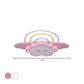 Cloud and Rainbow Ceiling Mounted Fixture Cartoon Acrylic Kids Room LED Flush Lamp in White/Pink Clearhalo 'Ceiling Lights' 'Close To Ceiling Lights' 'Close to ceiling' 'Flush mount' Lighting' 1194640