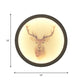 Contemporary Style LED Elk Deer Mural Light Acrylic White Circular Wall Mounted Lighting Clearhalo 'Wall Lamps & Sconces' 'Wall Lights' Lighting' 1194966