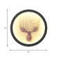 Contemporary Style LED Elk Deer Mural Light Acrylic White Circular Wall Mounted Lighting Clearhalo 'Wall Lamps & Sconces' 'Wall Lights' Lighting' 1194971