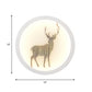 Contemporary Style LED Elk Deer Mural Light Acrylic White Circular Wall Mounted Lighting Clearhalo 'Wall Lamps & Sconces' 'Wall Lights' Lighting' 1194976