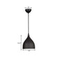 6.5"/10"/12" Wide Dome Pendant Ceiling Light Modern Metal 1 Light Black/White/Red Suspension Light Clearhalo 'Ceiling Lights' 'Modern Pendants' 'Modern' 'Pendant Lights' 'Pendants' Lighting' 119503
