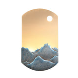 Silver/Brown Oval Wall Mural Light Chinese Style LED Acrylic Wall Mounted Lighting with Mountain Pattern for Bedroom Clearhalo 'Wall Lamps & Sconces' 'Wall Lights' Lighting' 1195084