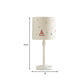 Single Bedroom Nightstand Light Cartoon White Table Lamp with Drum Patterned Fabric Shade Clearhalo 'Lamps' 'Table Lamps' Lighting' 1195242