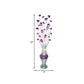 Aluminum Vase Shape Bloom Standing Lamp Art Decor Living Room LED Reading Floor Light with Swing Line in Purple Clearhalo 'Floor Lamps' 'Lamps' Lighting' 1195374