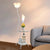 Branch-Like Arm Metallic Floor Lamp Rustic Style 2-Head Guest Room Standing Light in Black/White White Clearhalo 'Floor Lamps' 'Lamps' Lighting' 1197705