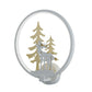 Black/White Round Deer and Tree Mural Light Minimalist Style LED Metal Wall Lighting Fixture, Warm/White Light Clearhalo 'Wall Lamps & Sconces' 'Wall Lights' Lighting' 1198065