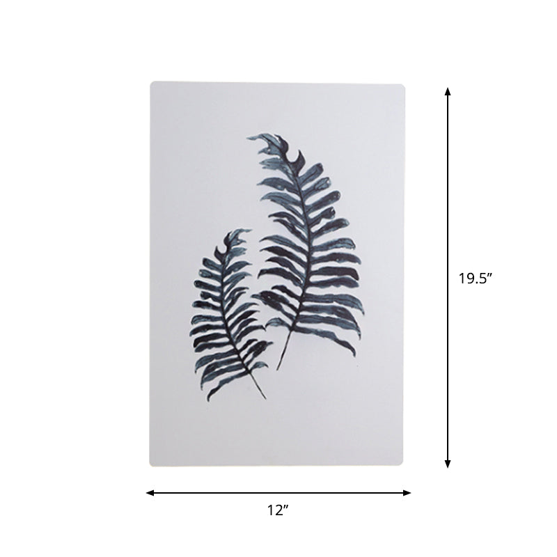 White Rectangle Banana Leaf Mural Lamp Nordic Style LED Acrylic Wall Mounted Light Fixture Clearhalo 'Modern wall lights' 'Modern' 'Wall Lamps & Sconces' 'Wall Lights' Lighting' 1198082