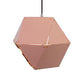 9.5"/12" Wide Gem Hanging Light Kit Minimalist Metal 1 Light Black/White/Pink Hanging Pendant Lamp Pink Clearhalo 'Ceiling Lights' 'Modern Pendants' 'Modern' 'Pendant Lights' 'Pendants' Lighting' 119975