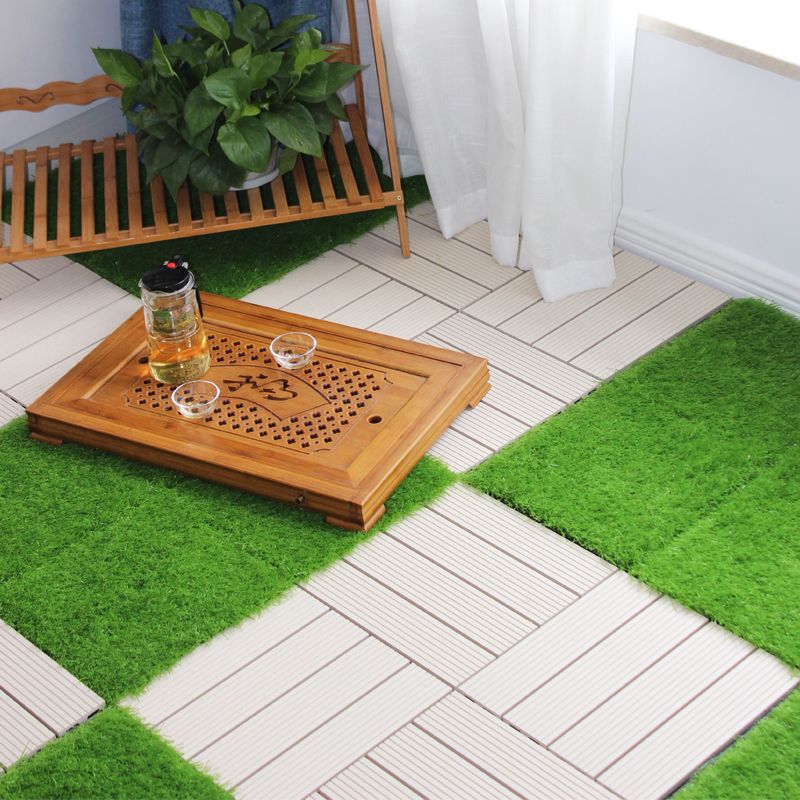 Square Snapping Patio Flooring Tiles Striped Pattern Tile Set Floor Board Clearhalo 'Home Improvement' 'home_improvement' 'home_improvement_outdoor_deck_tiles_planks' 'Outdoor Deck Tiles & Planks' 'Outdoor Flooring & Tile' 'Outdoor Remodel' 'outdoor_deck_tiles_planks' 1200x1200_0000a8f4-c061-469e-b55e-39639f98f29b