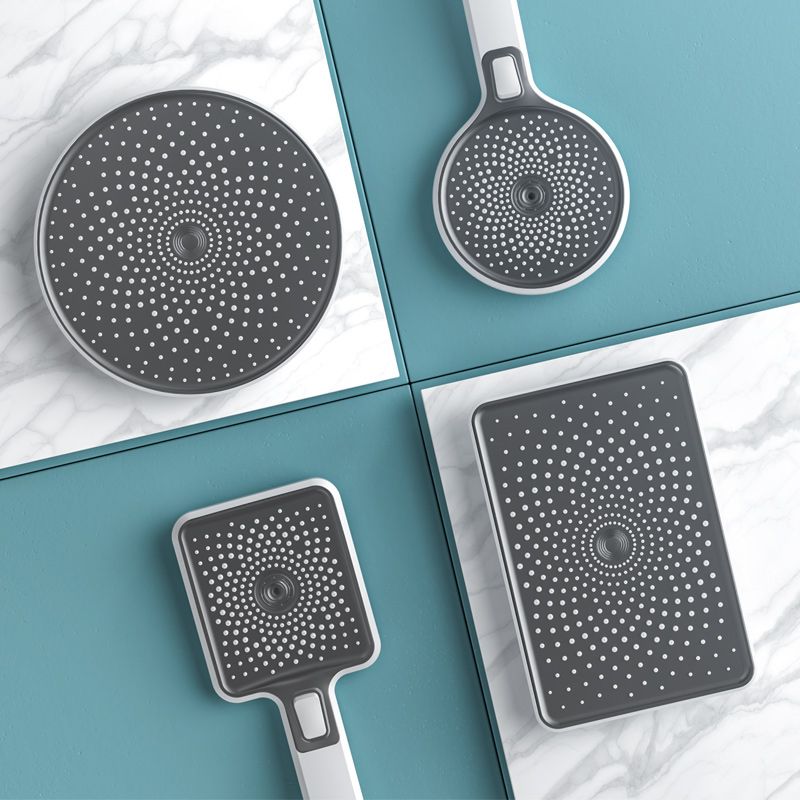 Contemporary Shower Head Color Block Square and Round Handheld Shower Head Clearhalo 'Bathroom Remodel & Bathroom Fixtures' 'Home Improvement' 'home_improvement' 'home_improvement_shower_heads' 'Shower Heads' 'shower_heads' 'Showers & Bathtubs Plumbing' 'Showers & Bathtubs' 1200x1200_002211df-2cea-4ae6-924f-67683d58fed4