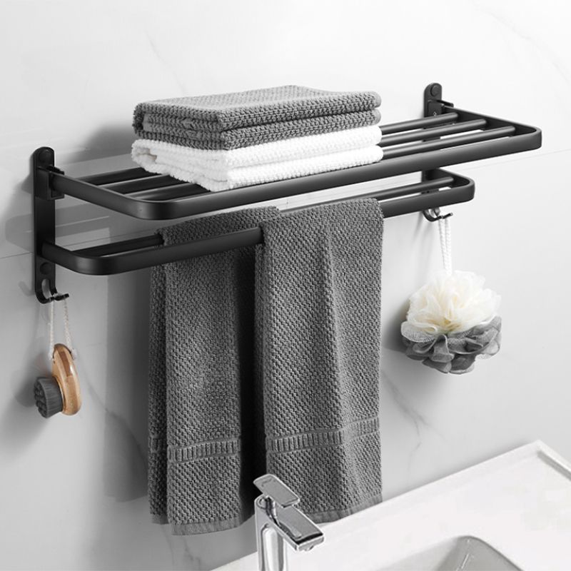 Modern Black Bathroom Accessory Kit Paper Holder Towel Bar Bath Hardware Set Clearhalo 'Bathroom Hardware Sets' 'Bathroom Hardware' 'Bathroom Remodel & Bathroom Fixtures' 'bathroom_hardware_sets' 'Home Improvement' 'home_improvement' 'home_improvement_bathroom_hardware_sets' 1200x1200_002c161e-a2ef-40e7-a8d2-7407761c770a