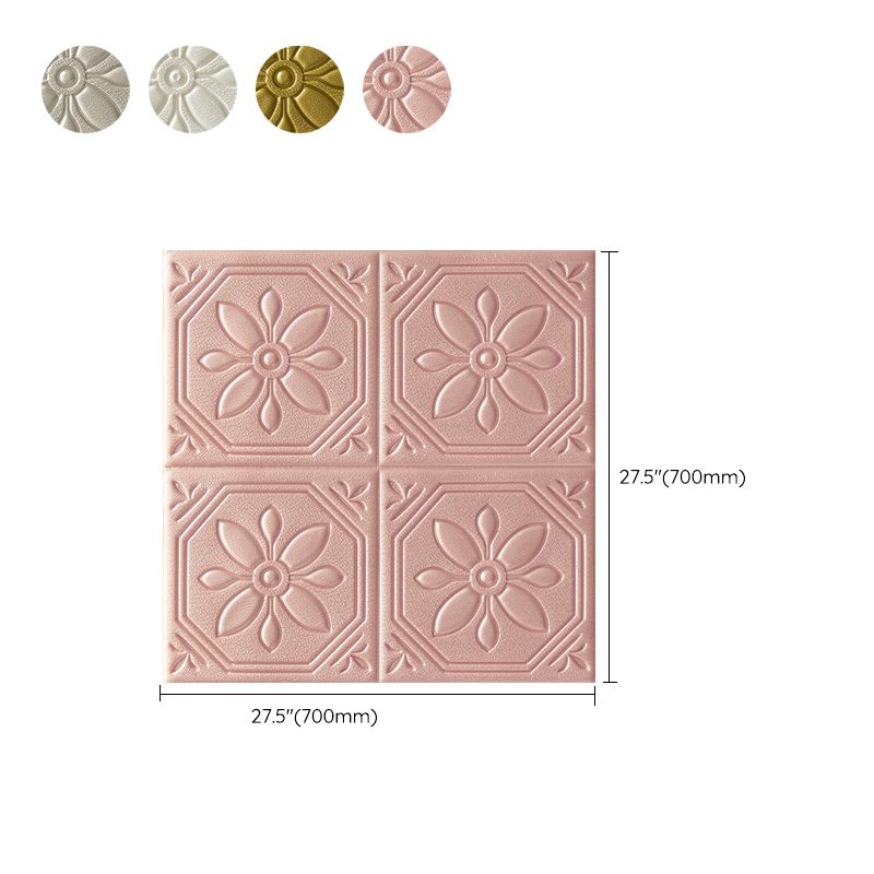Modern Wall Panel Floral 3D Print Peel and Stick Waterproof Wall Panels Clearhalo 'Flooring 'Home Improvement' 'home_improvement' 'home_improvement_wall_paneling' 'Wall Paneling' 'wall_paneling' 'Walls & Ceilings' Walls and Ceiling' 1200x1200_0074189f-522a-4e14-b5f9-94d7e175164d