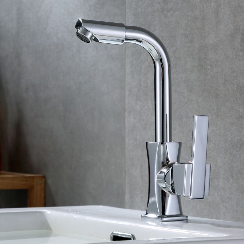 Contemporary One Handle Standard Kitchen Faucet High Arch Water Filler in Chrome Clearhalo 'Home Improvement' 'home_improvement' 'home_improvement_kitchen_faucets' 'Kitchen Faucets' 'Kitchen Remodel & Kitchen Fixtures' 'Kitchen Sinks & Faucet Components' 'kitchen_faucets' 1200x1200_007f7d0a-3f8c-47db-8895-ea2e2c407086