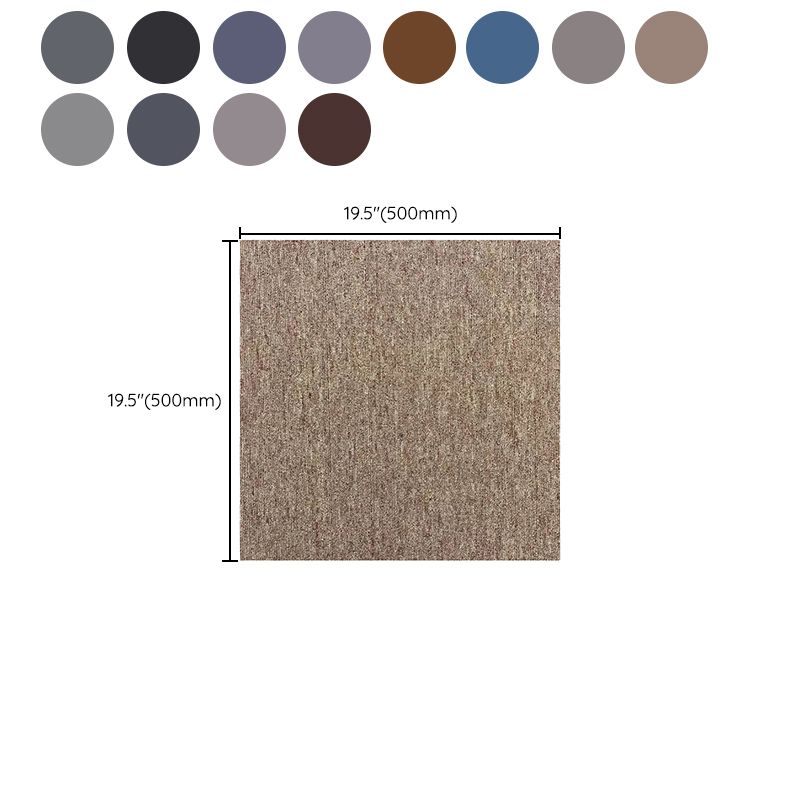 20" X 20" Carpet Tiles Glue Loose Lay Mildew Resistant Dining Room Clearhalo 'Carpet Tiles & Carpet Squares' 'carpet_tiles_carpet_squares' 'Flooring 'Home Improvement' 'home_improvement' 'home_improvement_carpet_tiles_carpet_squares' Walls and Ceiling' 1200x1200_0083b143-176f-4546-824c-8bd7e6b92ab8