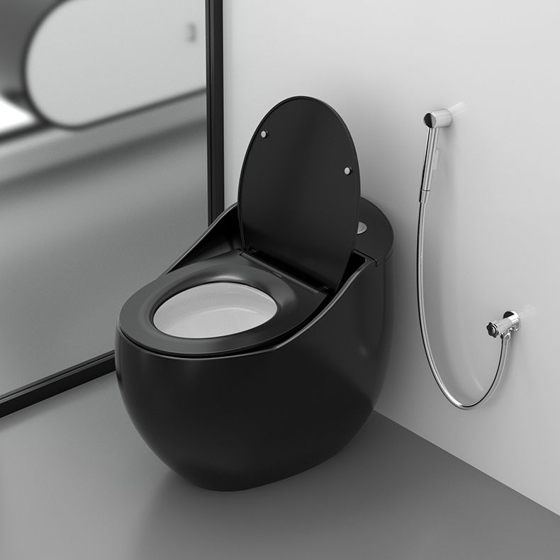 Modern Skirted Toilet Bowl Siphon Jet Toilet with Slow Close Seat for Bathroom Clearhalo 'Bathroom Remodel & Bathroom Fixtures' 'Home Improvement' 'home_improvement' 'home_improvement_toilets' 'Toilets & Bidets' 'Toilets' 1200x1200_0093afa4-218e-400c-beb8-c01ff5852fad
