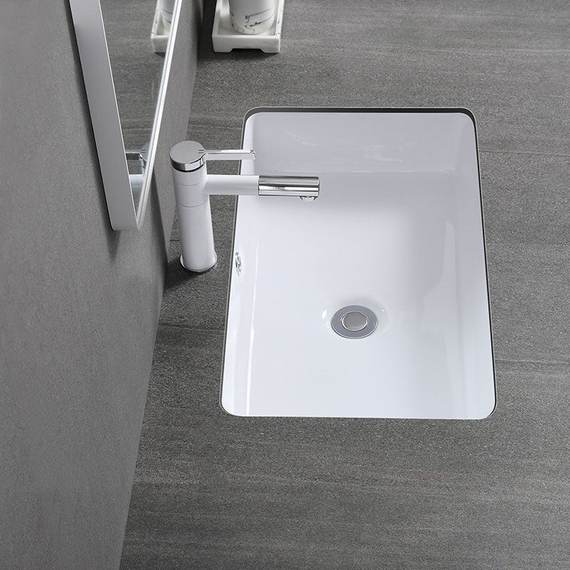 Modern Bathroom Sink Rectangular Vessel Lavatory Sink Pop-Up Drain Clearhalo 'Bathroom Remodel & Bathroom Fixtures' 'Bathroom Sinks & Faucet Components' 'Bathroom Sinks' 'bathroom_sink' 'Home Improvement' 'home_improvement' 'home_improvement_bathroom_sink' 1200x1200_009cb229-9c60-44c6-bb07-80ce06200900