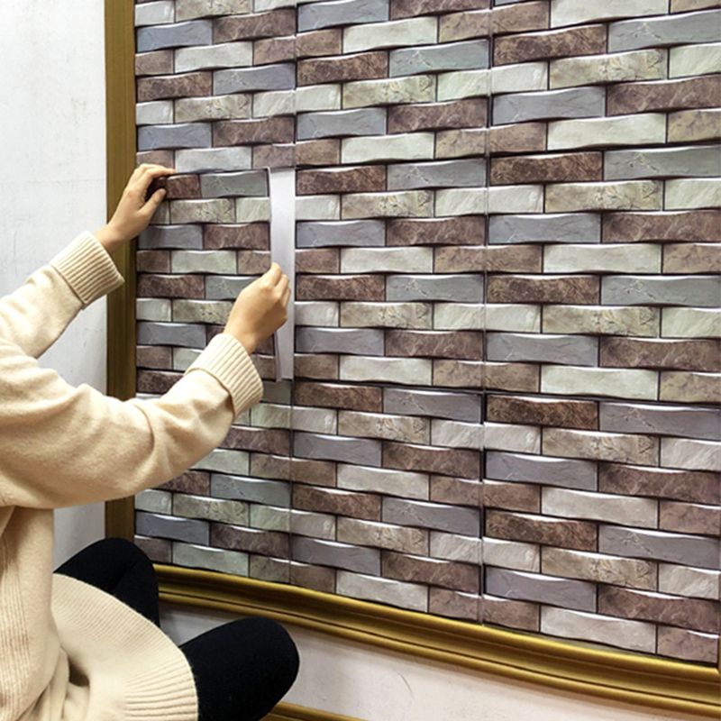 Modern PVC Field Tile/Single Tile Rectangular Peel and Stick Backsplash Wall Tile Clearhalo 'Flooring 'Home Improvement' 'home_improvement' 'home_improvement_peel_stick_blacksplash' 'Peel & Stick Backsplash Tile' 'peel_stick_blacksplash' 'Walls & Ceilings' Walls and Ceiling' 1200x1200_009fae78-cd6f-4dcd-9559-0efeb407714f