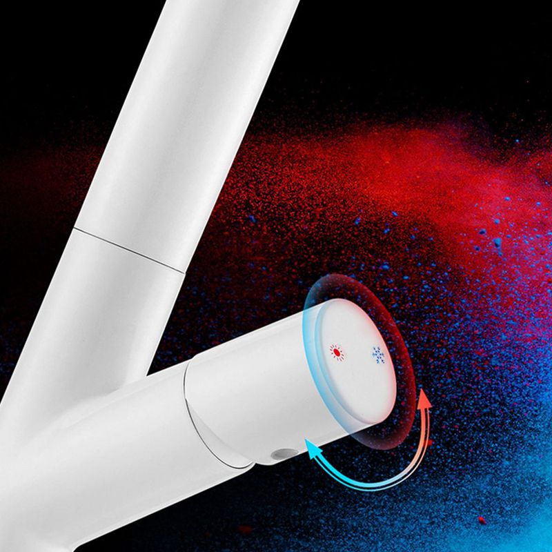 High-Arc Modern Style Bathroom Faucet Single Handle Pull-out Faucet Clearhalo 'Home Improvement' 'home_improvement' 'home_improvement_kitchen_faucets' 'Kitchen Faucets' 'Kitchen Remodel & Kitchen Fixtures' 'Kitchen Sinks & Faucet Components' 'kitchen_faucets' 1200x1200_00a2839b-8bbf-4b82-81d2-53ae921d4d85