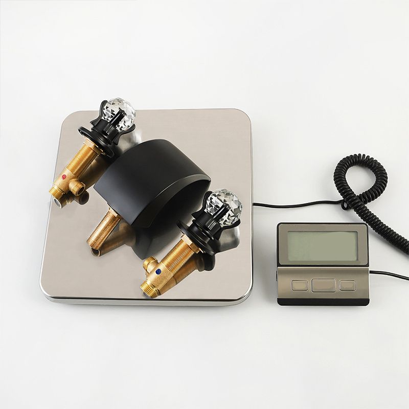 Circular 2-Handle Bathroom Faucet 3 Hole Widespread Bathroom Sink Faucet with Brass Clearhalo 'Bathroom Remodel & Bathroom Fixtures' 'Bathroom Sink Faucets' 'Bathroom Sinks & Faucet Components' 'bathroom_sink_faucets' 'Home Improvement' 'home_improvement' 'home_improvement_bathroom_sink_faucets' 1200x1200_00a80550-6e30-44fa-9b90-ee97e2a348fa