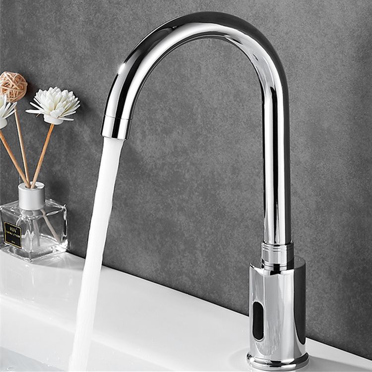 Modern Style Kitchen Faucet Gooseneck Touchless Kitchen Faucet Clearhalo 'Home Improvement' 'home_improvement' 'home_improvement_kitchen_faucets' 'Kitchen Faucets' 'Kitchen Remodel & Kitchen Fixtures' 'Kitchen Sinks & Faucet Components' 'kitchen_faucets' 1200x1200_00b13be1-5fc3-46c3-8938-d2bb4bd8bdb8