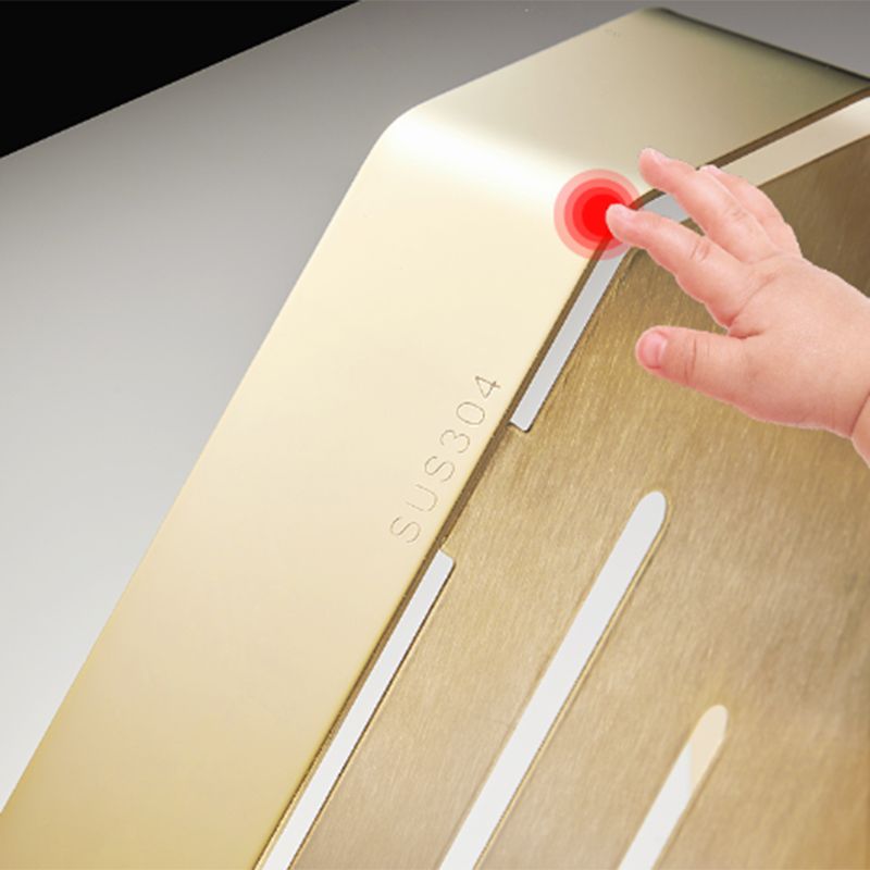 Modern 3-Piece Bath Hardware Set in Stainless Steel, Bath Shelf Clearhalo 'Bathroom Hardware Sets' 'Bathroom Hardware' 'Bathroom Remodel & Bathroom Fixtures' 'bathroom_hardware_sets' 'Home Improvement' 'home_improvement' 'home_improvement_bathroom_hardware_sets' 1200x1200_00c6b12c-f4e2-4410-bcce-3fa185b7a742