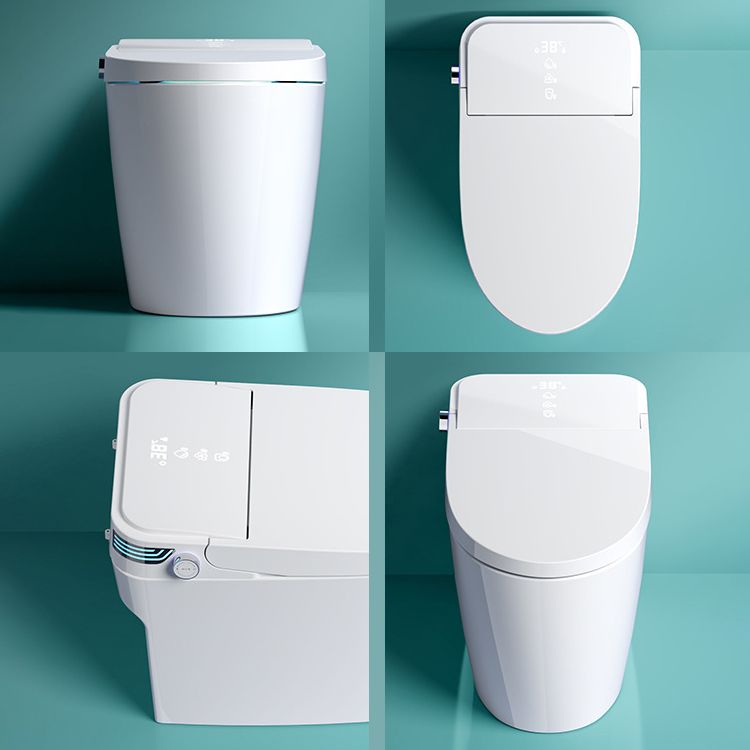 Modern Flush Toilet Concealed Tank One-Piece Toilet with Slow Close Seat Clearhalo 'Bathroom Remodel & Bathroom Fixtures' 'Home Improvement' 'home_improvement' 'home_improvement_toilets' 'Toilets & Bidets' 'Toilets' 1200x1200_00d0e736-4493-46f5-9715-9b5886831a24